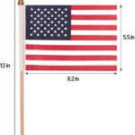 25-Pcs-Small-American-Flags-5×8-Inch-for-Patriotic-Party-Supplies4th-of-July-Celebration-Independence-Day-Gathering-Memorial-Day-Commemoration-Veterans-Day-Patriotic-Themed-Party-Decoration-0-5